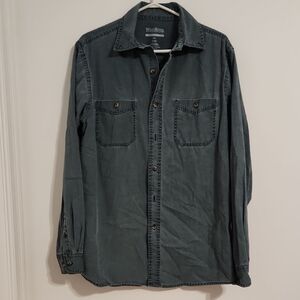 Wind River Dark Teal Casual Button Down Shirt